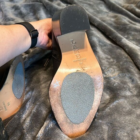 L.A.M.B. TODD leather BOOTS size 9 - Picture 6 of 8